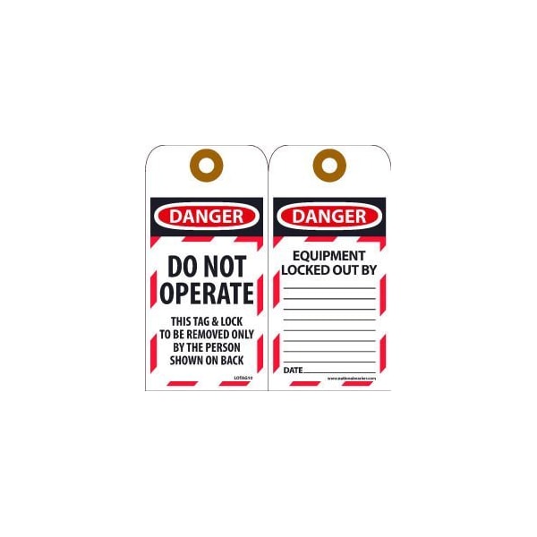 Nmc Lockout Tags - Do Not Operate LOTAG10 - main